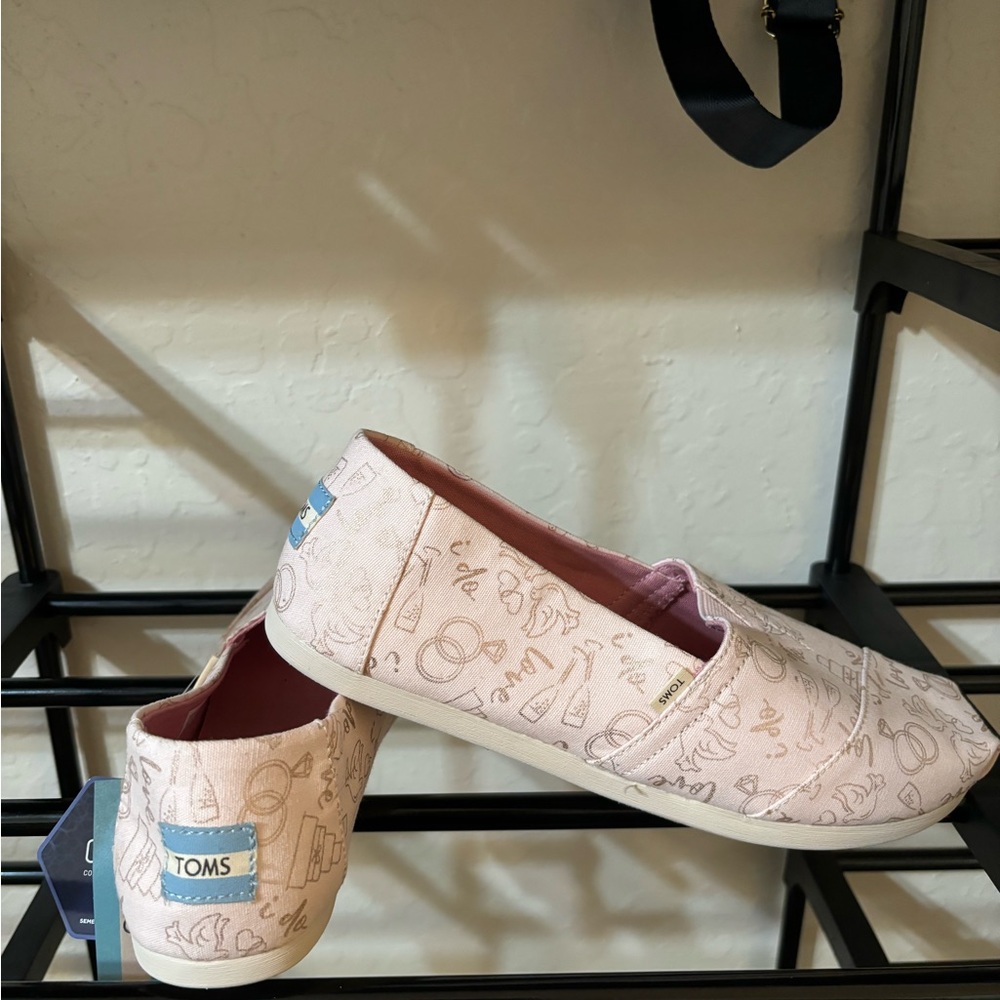 Pink wedding day Alparagata Toms